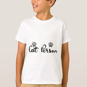 T-shirts Arte de Tipografia de Cat Person