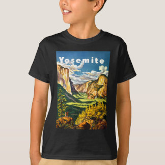 T-shirts Arte de Viagem do Parque Nacional de Yosemite