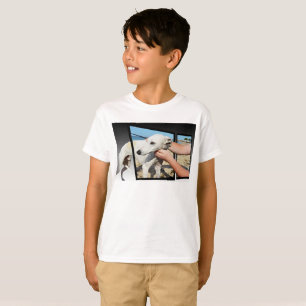 T-shirts Arte Dimensionada De Cachorro Branco