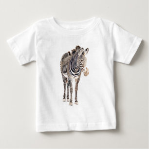 T-shirts Arte dos animais selvagens da aguarela da "zebra"
