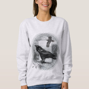T-shirts Arte Gótica Vitoriana Raven Fantasy