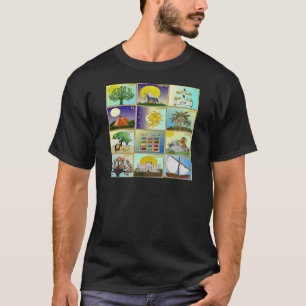 T-shirts Arte Judaica 12 Tribos de Israel