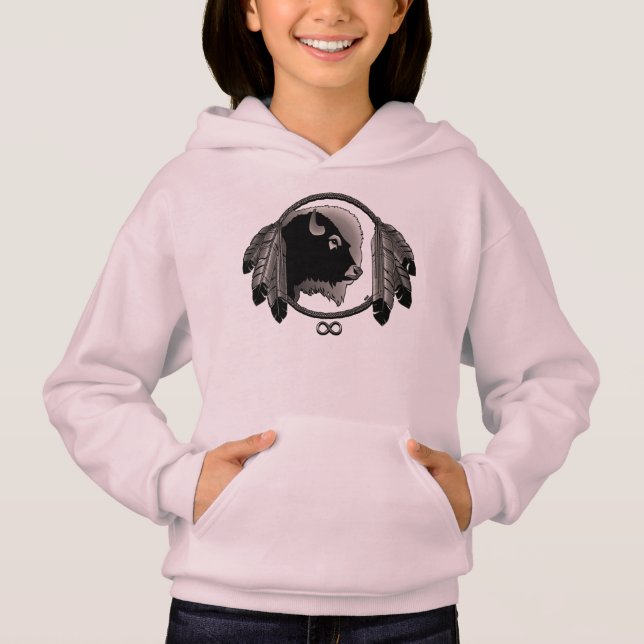 T-shirts Arte Nativa Hoodie Wildlife Nativa Hoodie (Frente)