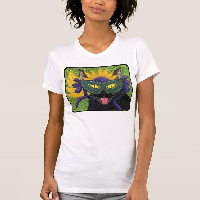 T-shirts Arte selvagem Shi da máscara de Nova Orleães do (Frente)
