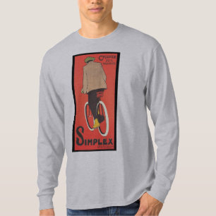 T-shirts Arte simples do poster da bicicleta - 1907