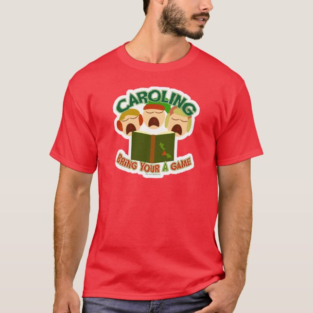T-shirts Arte sobre Natal Caroling Feriado Feriado Fúnebre (Frente)