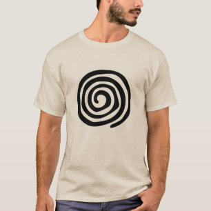 T-shirts Arte tribal mexicana primitiva espiral asteca