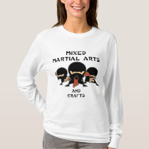 T-shirts artes marciais misturadas com artesanato