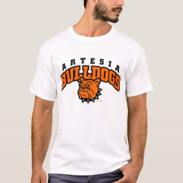 T-shirts Artesia Bulldog Arranhura com Letra T Shirt