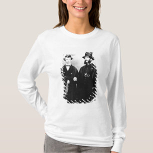 T-shirts Arthur Munby e seu pai, c.1851