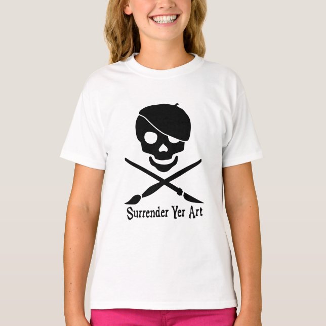 T-shirts Artista do pirata (Frente)