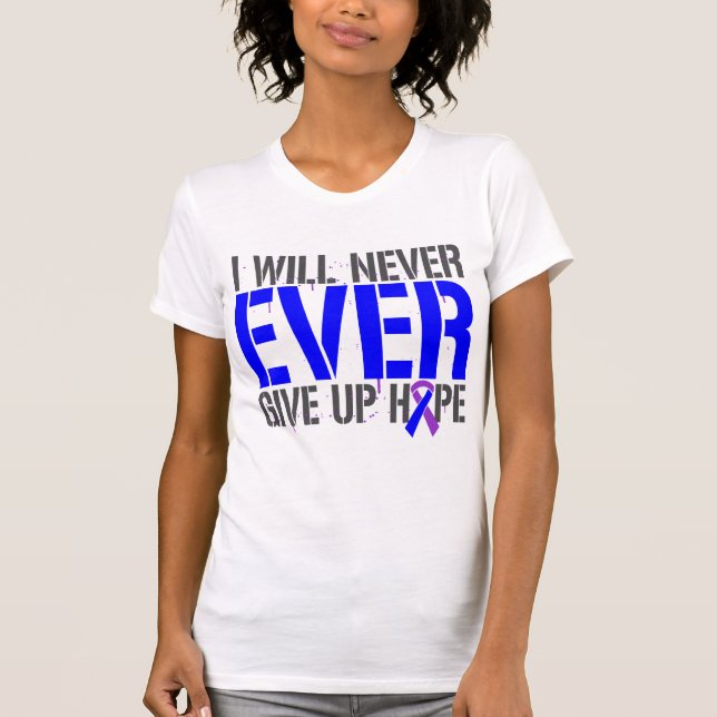 T-shirts Artrite reumatóide eu nunca darei acima a (Frente)