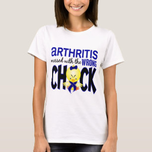 T-shirts Artrite sujada com o pintinho errado