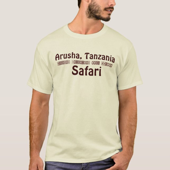 T-shirts Arusha, Tanzânia - BWR (Frente)