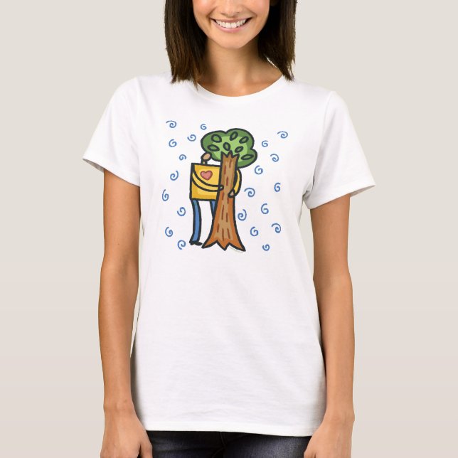 T-shirts Árvore Colorida Hugger (Frente)