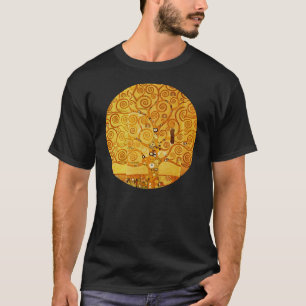 T-shirts Árvore da vida Gustav Klimt Nouveau