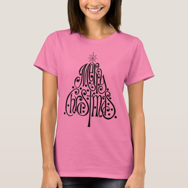 T-shirts árvore_de_natal_feliz (Frente)