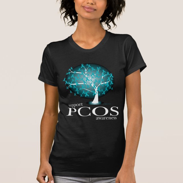 T-shirts Árvore de PCOS (Frente)