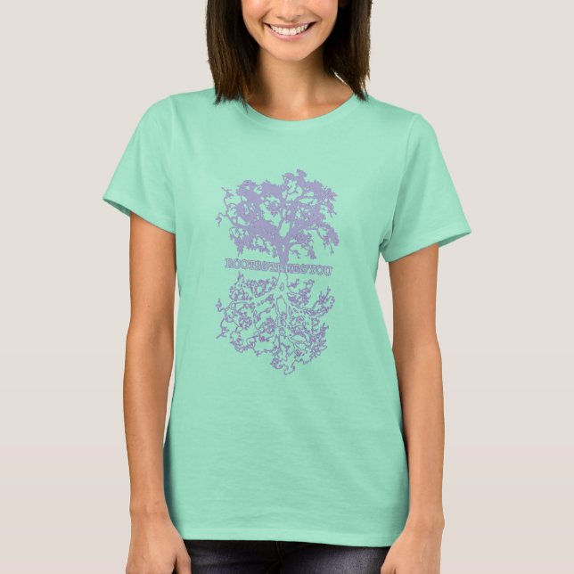 T-shirts &árvore de raízes (Frente)