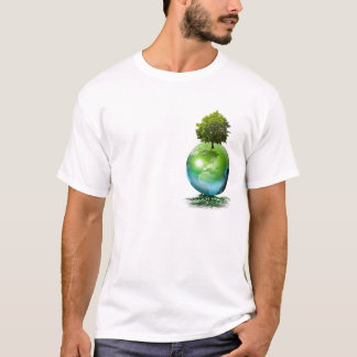 T-shirts Árvore do mundo - conceito da ecologia