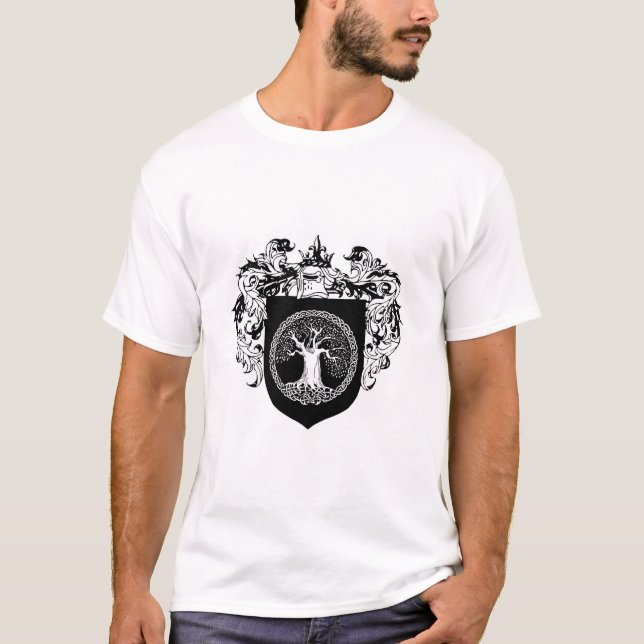 T-shirts Árvore do protetor da vida dos braços (Frente)