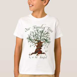 T-shirts Árvore familiar um pouco torcida