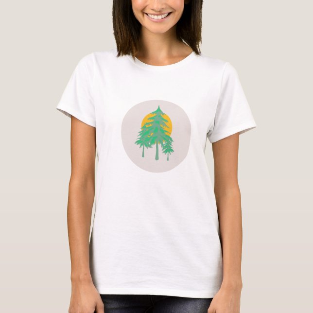 T-shirts Árvore Orgânica Hugger Natural Tee (Frente)