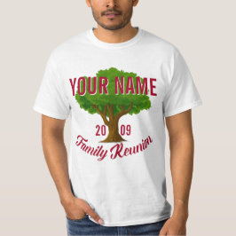 T-shirts Árvore vívida reunião de família personalizada