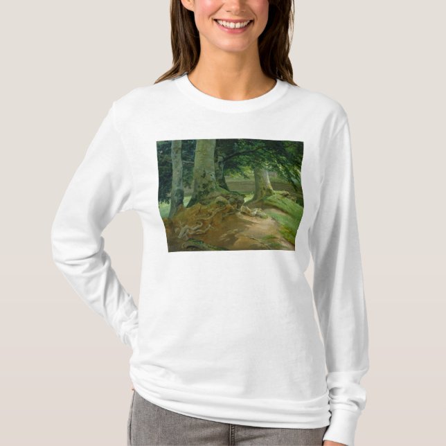 T-shirts Árvores de faia em Frederiksdal perto de Copenhaga (Frente)