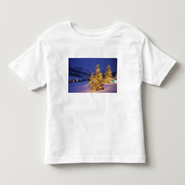 T-shirts árvores de Natal, Park City, Wastch Mountains, (Frente)