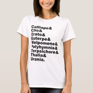T-shirts As 9 Musas Tornadas Populares Pela Mitologia Grega