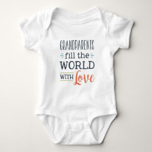 T-shirts As avós enchem o mundo com o bebê unisex do amor