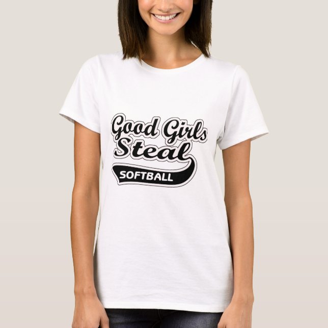 T-shirts As boas meninas roubam (o preto) (Frente)