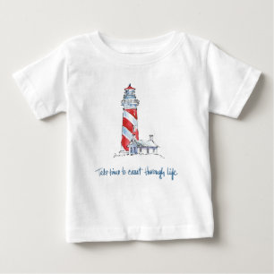 T-shirts As citações litorais   tomam o tempo costear com