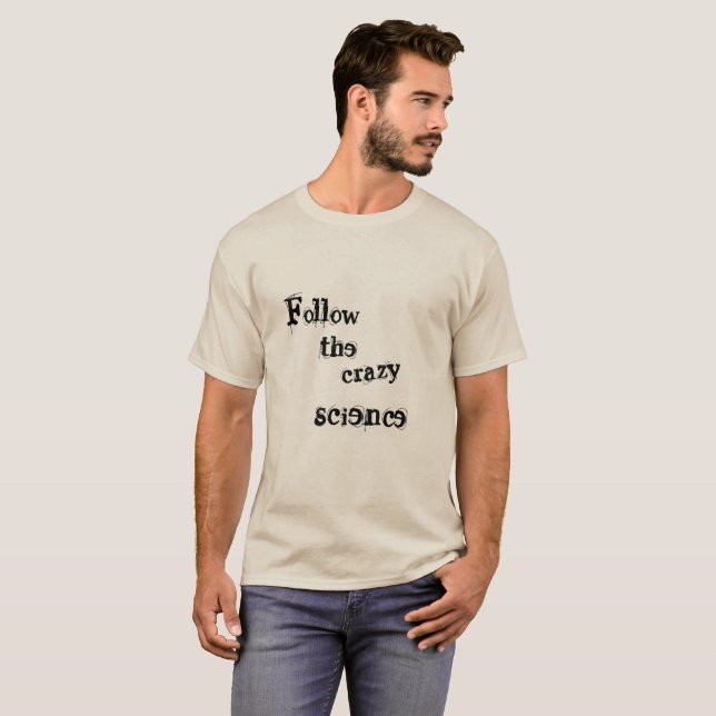T-shirts As citações pretas órfãos seguem a letra louca do (Frente Completa)