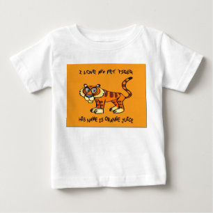 T-SHIRTS AS CRIANÇAS DO TIGRE DO ANIMAL DE ESTIMAÇÃO MUL