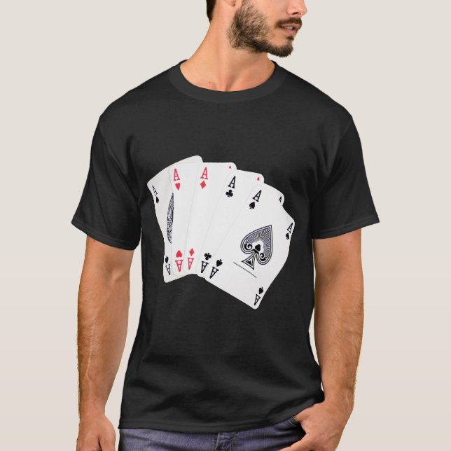 T-shirts Ás de pôquer (Frente)