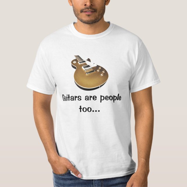 T-shirts As guitarra são pessoas (Frente)