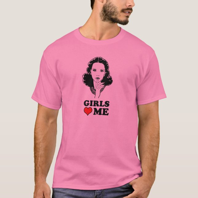 T-shirts As meninas amam-me (Frente)