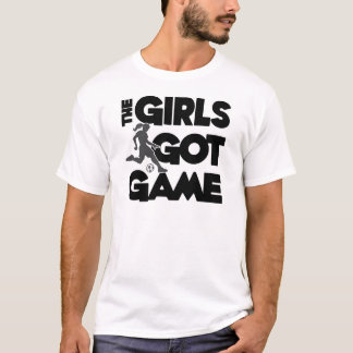 T-shirts As meninas obtiveram o jogo, preto