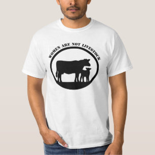 T-shirts As mulheres não são rebanhos animais