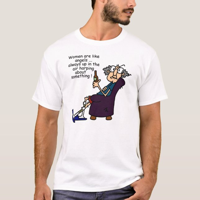 T-shirts As Mulheres São Como Anjos (Frente)