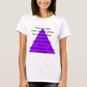 T-shirts As mulheres tomam o seu lugar justo como líderes s