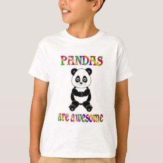 T-shirts As pandas são impressionantes