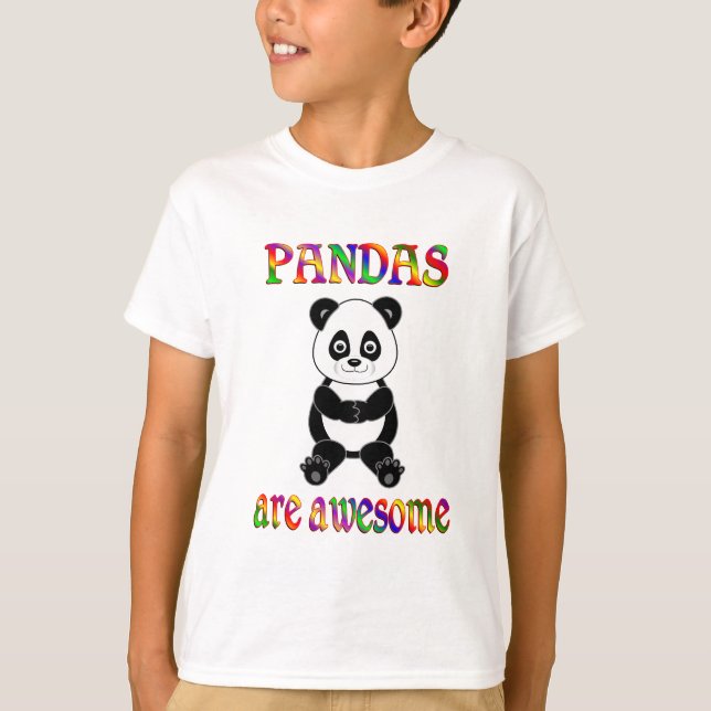 T-shirts As pandas são impressionantes (Frente)