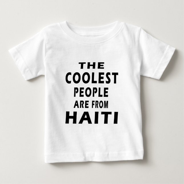 T-shirts As pessoas as mais frescas são de Haiti (Frente)