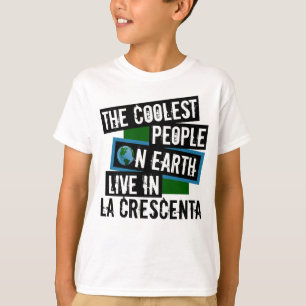 T-shirts As Pessoas mais frias da Terra vivem em La Crescen