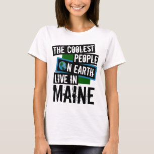 T-shirts As Pessoas mais legais da Terra vivem no Maine