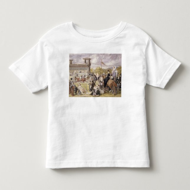 T-shirts As raças em Longchamp em 1874 (Frente)