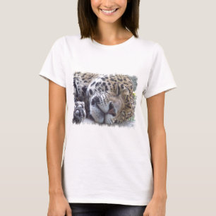 T-shirts As senhoras da imagem do leopardo couberam o